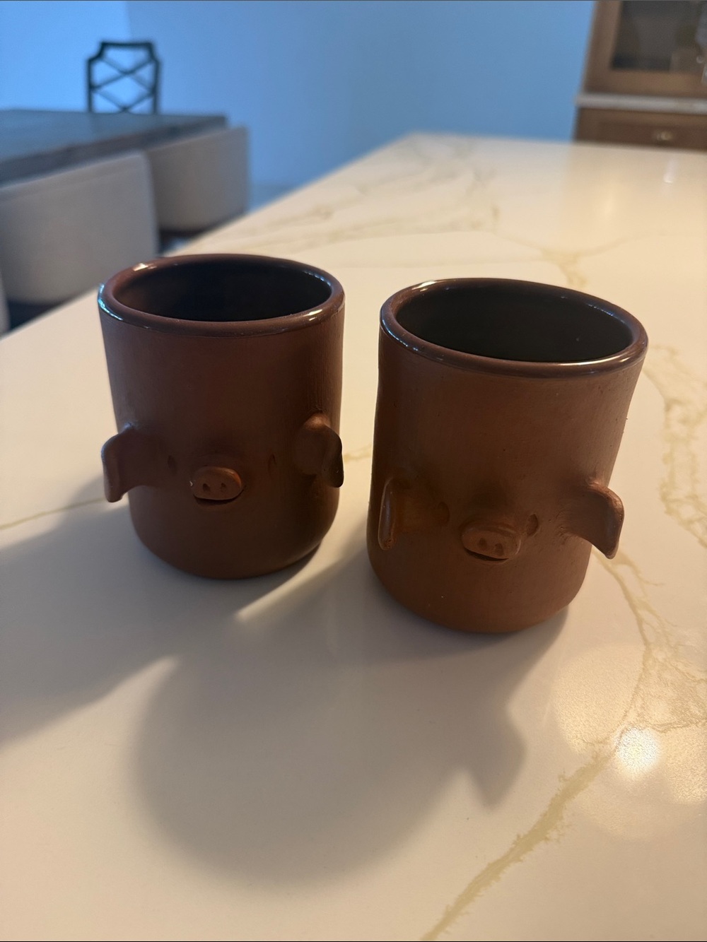 Ceramic Pig Mugs (2)